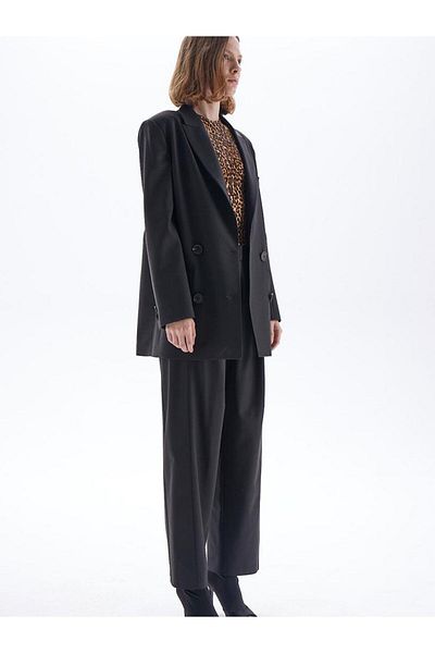 RİVUS Black Padded Blazer Jacket