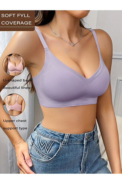 AURRARİ Неоцветяващ, без банели, безшевен, невидим мек сутиен с подплънки, който се сваля