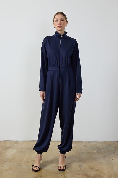 Birgül Bektaş Ολόσωμη φόρμα με φερμουάρ Navy Blue