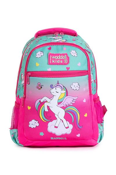 Necati Çanta Horse Figured Multi-Compartment Children's Primary School Backpack Set of 2