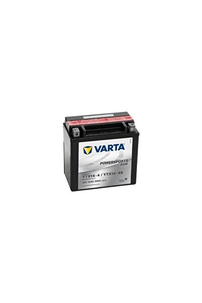 Varta 12v 12 Ah Motosiklet Aküsü Agm 200 A EN 152*88*147  YTX14-BS  TERS