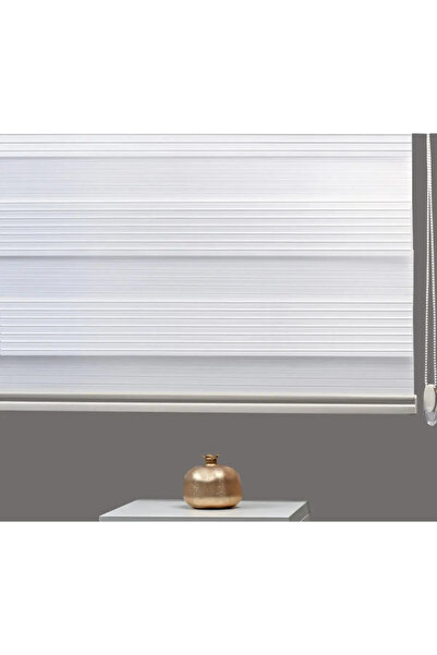 ARBEN Geniş Plise Zebra Perde (etek Kısmı Düz)