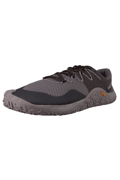 Merrell Herren Laufschuhe Halbschuhe Wanderschuhe Trail Glove 7 Barefoot J067657 Grau Monument Textil/Synth
