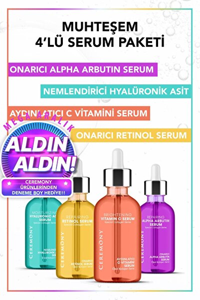 Ceremony Onarıcı Alpha Arbutin + Canlandırıcı C Vitamini + Onarıcı Retinol + ...