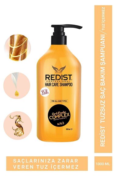 Redist Salt-Free Brazilian Blow Dry Shampoo - Long-Lasting Smoothness and Care - Vegan Formula 1000 ml