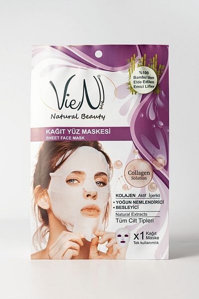 Vien Paper Face Mask Collagen Intensive Moisturizing Nourishing (DISPOSABLE)