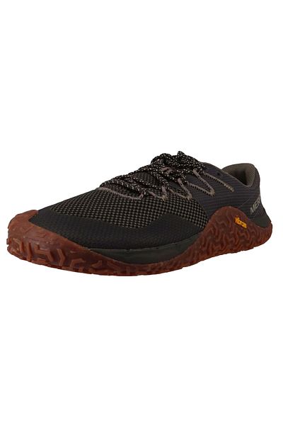 Merrell Herren Laufschuhe Halbschuhe Wanderschuhe Trail Glove 7 Barefoot J067655 Grün Lichen/gum Textil/syn