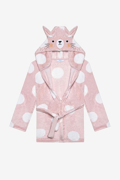 Penti Bunny Dusty Rose Pink Morgenmantel für Mädchen