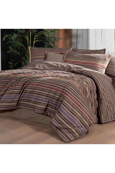 Sarev Fauna King Size - Комплект завивки от 100% памучен фланел, King Size, кафяв