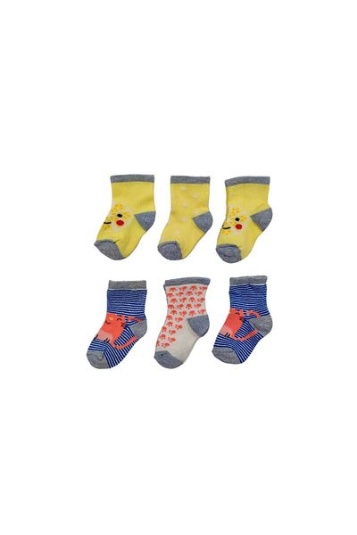 Defne Baby 6 Pairs of Cotton Baby Girl and Child Socks