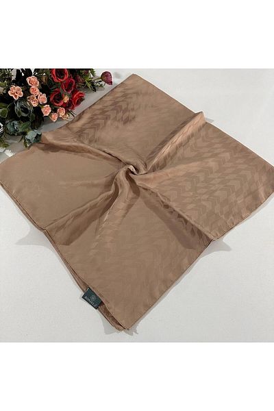 Bonjela Βαμβακερό κασκόλ Moka Jacquard Luxury - JPB0219