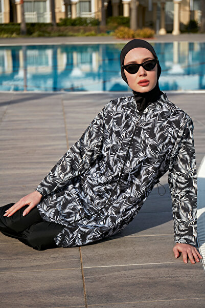 Remsa Mayo Αλεξίπτωτο Full Covered Hijab Μαγιό 2005 Λευκό Φύλλο