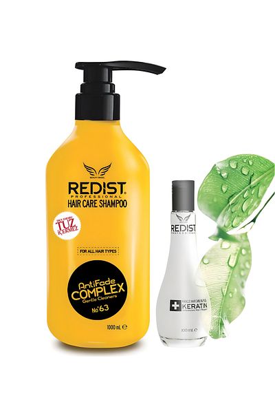 Redist 1000 ml Salt-Free Hair Care Shampoo and 100 ml Keratin Hair Care Oil