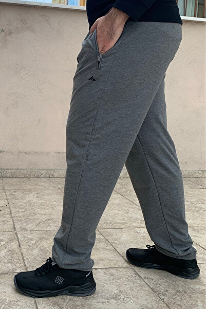 Remsa Spor Ανδρικό φούτερ 3 τσέπης Plus Size Anthracite