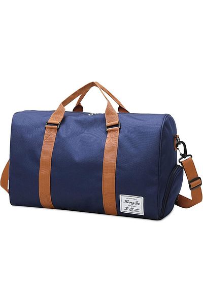 Saharaz Sports Gym Bag,Lightweight Waterproof,with Shoes Compartment,Duffel Bag Unisex Large,48x26x28cm