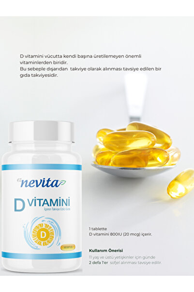 EzNevita D Vitamini 60 Tablet -
