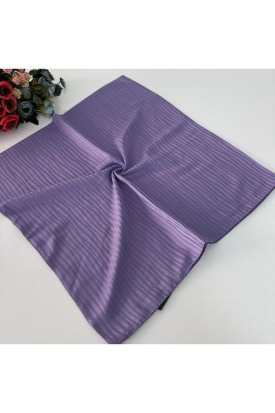 Bonjela Lux Pearl Jacquard Βαμβακερό Κασκόλ Λιλά JPB0804