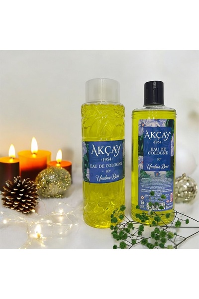 AKÇAY Unutma Beni Eau De Cologne 400 ml Pet Şişe, 250 ml Cam Şişe