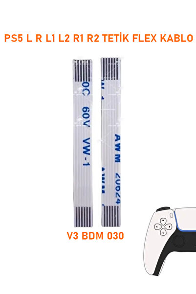 siar 1 Takım PS5 V3 BDM 030 Kollar İle Uyumlu L R L2 R2 Tetik Flex Kablo Playstation 5 Kol Tamir