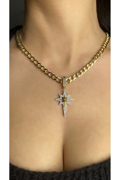 TREND Polar Star Gold Women's Necklace