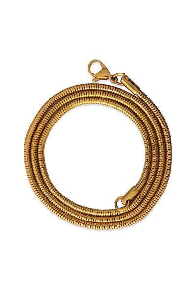 Tesbihane Rose Color Steel Women's Necklace