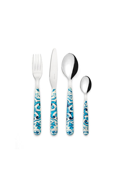 GUZZİNİ Guzzini Blues 24 Parça Çatal Kaşık Bıçak Takımı Mavi