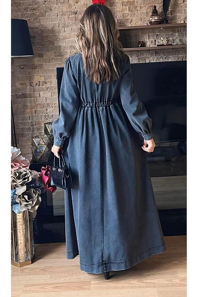 Cardella Τζιν τζιν φόρεμα υψηλής ποιότητας Hijab Jean φόρεμα