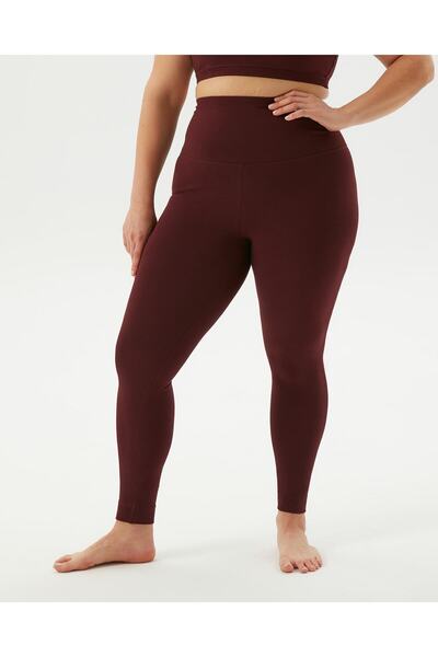 Ayma Active Kestane Yüksek Bel Organik Pamuk Sertifikalı Basic Tayt