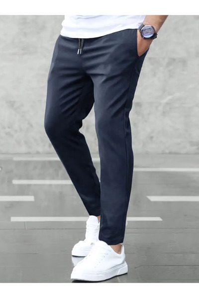 yx yustex sport Pantaloni de trening, albastru marin, clasici, largi, confort...
