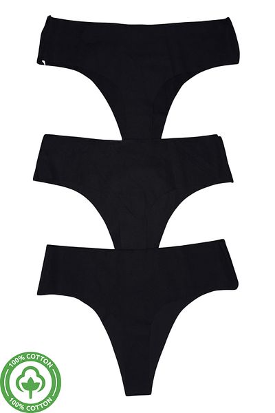 PJ & Me Set de șiruri pentru femei, extra flexibile și moi, tăiate cu laser, în 3 piese, de culoare neagră