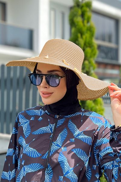 Remsa Mayo Сламена шапка Sea Shell Camel Rş-52