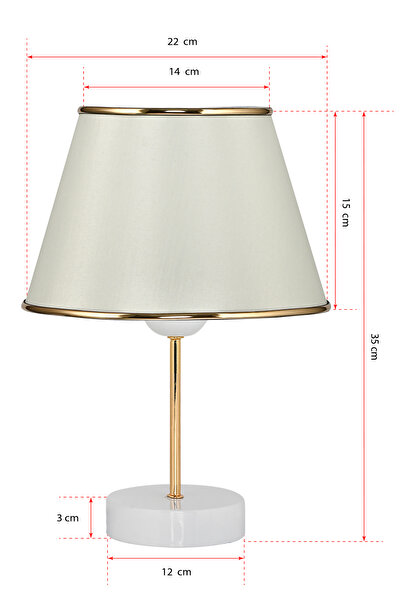 Emg DesiGn Set of 2 Lampshades - Nightstand Top, Living Room Hall for Bedroom and Children's Room