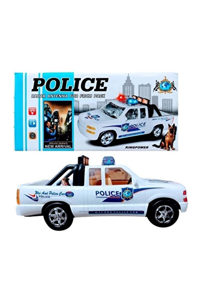 OYUNCAK STORE Pilli Sesli Işıklı Polis Arabası Pick Up Kamyonet