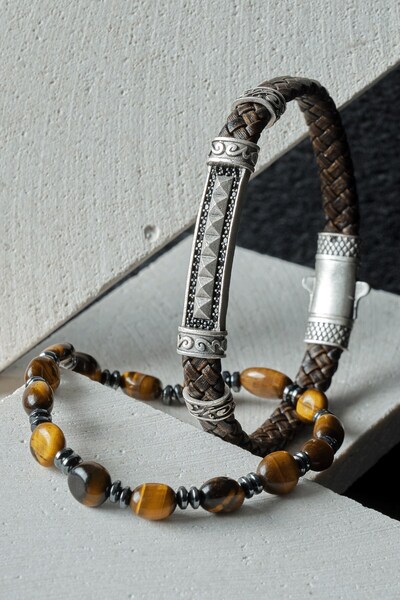 Ssilhoutte Doğaltaş سوار من الجلد الطبيعي مصنوع من الحجر الطبيعي - تصميم أنيق...