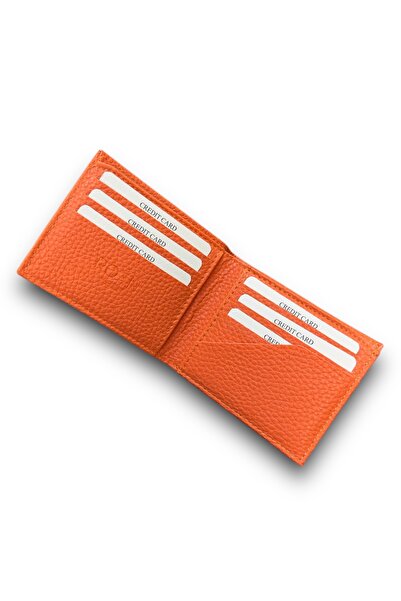 Roan Orange Wallet That She Loves! Vegan Leather Men's Wallet - Stylish and Minimalist Design, with Gift Wrap!