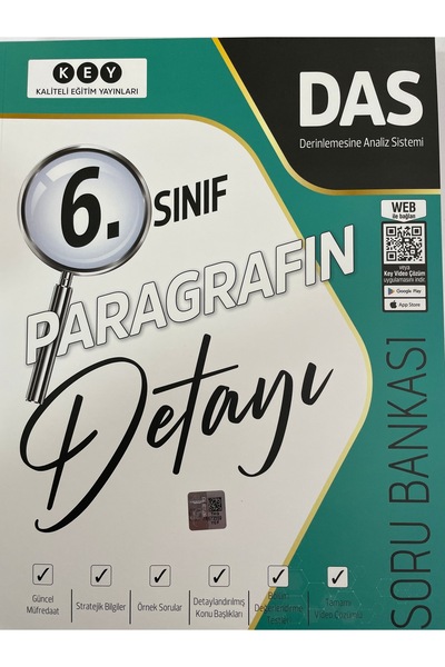 Key Kaliteli Eğitim Yayınları KEY YAYINLARI 6.sınıf PARAGRAF