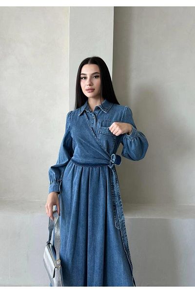 Cardella Τζιν τζιν φόρεμα υψηλής ποιότητας Hijab Jean φόρεμα