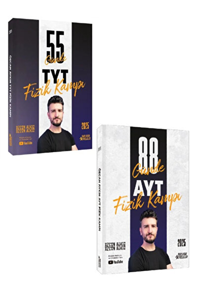 Apotemi Yayınları Apotemi Özcan Aykın 2025 55 Günde TYT Fizik ve 88 Günde AYT...