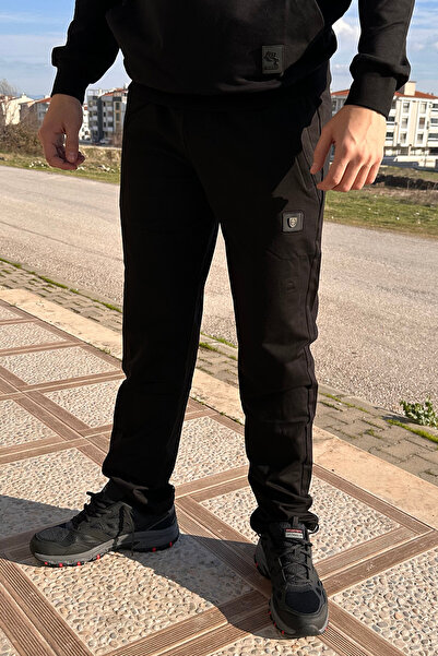 Remsa Spor Ανδρικό Φούτερ με Ελαστική Μέση 3 Με τσέπες 6406 Μαύρο