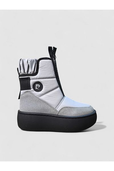 Pierre Cardin Cizme de zăpadă pentru femei, impermeabile, gri cu blană PC-59999