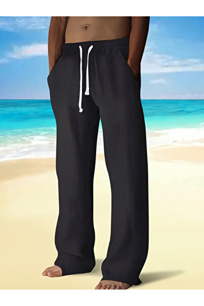 yx yustex sport Ανδρικό Παντελόνι Φόρμας - Μαύρο, Ίσια Γραμμή, ΦΑΡΔΙΑ ΕΦΑΡΜΟΓ...