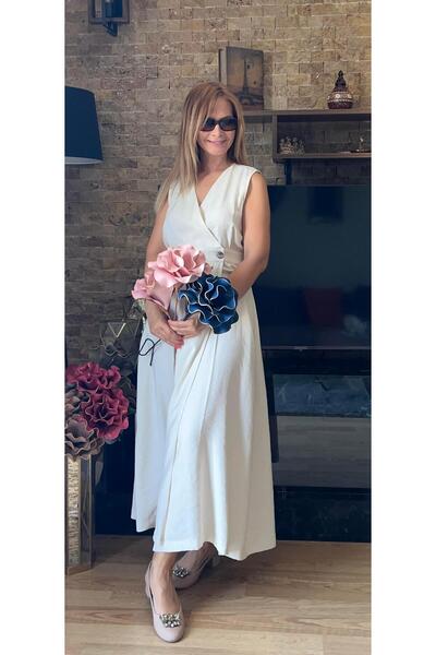 Cardella Бавовняна сукня з тонкої тканини - круазаний комір і ґудзики