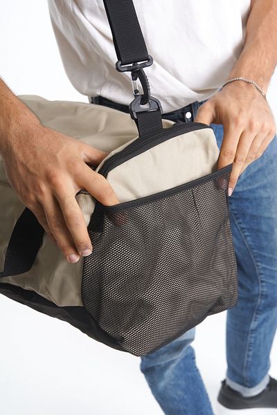 DELSOLERA Μεσαίου μεγέθους Unisex υφασμάτινη αθλητική καθημερινή τσάντα γυμναστικής και ταξιδιού με θήκη παπουτσιών