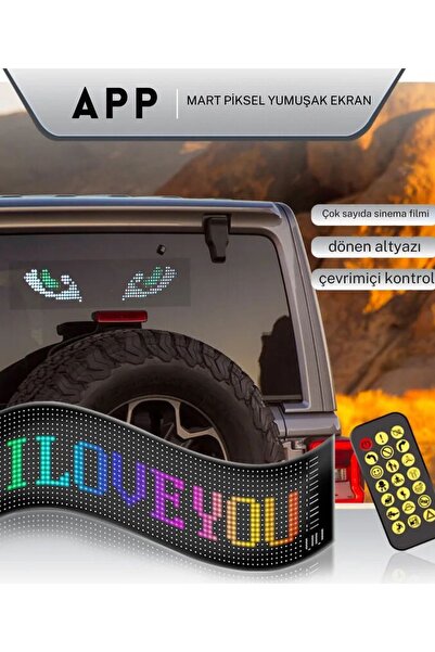 XINMENG Led Panel Dijital Ekran Kumandalı Mobil Uygulamalı Kayar Rgb Led Araç Ofis Parti Iş 16x32