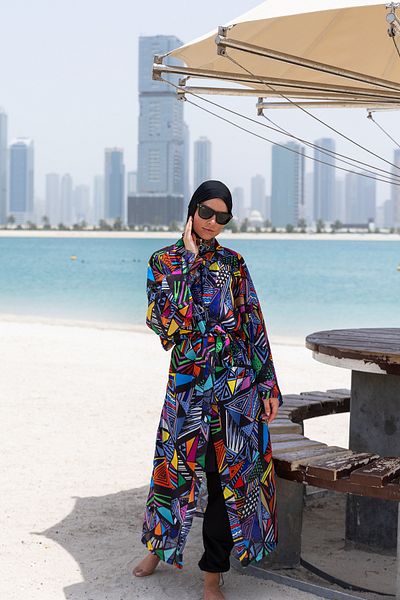 Remsa Mayo Alina RP020 - Μαγιό Hijab, Single Caftan Kimono Pareo