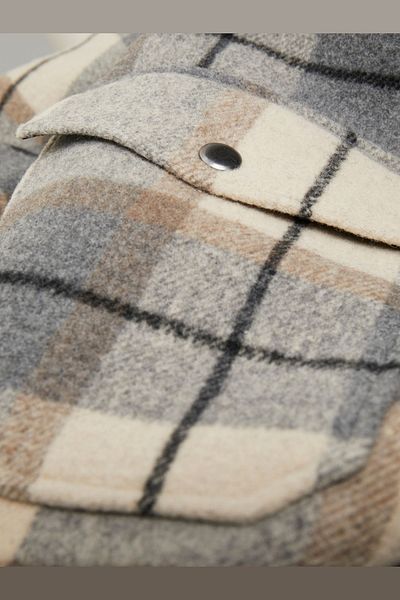 Jack & Jones سترة موسمية من مزيج الصوف للرجال - Blubaxter