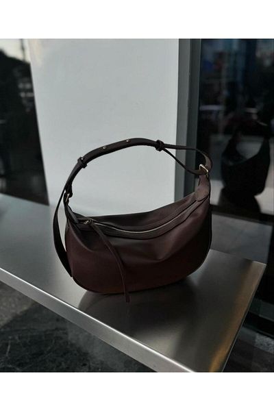 adrbags Geantă de mână și de umăr pentru femei Fox Model Bitter Brown