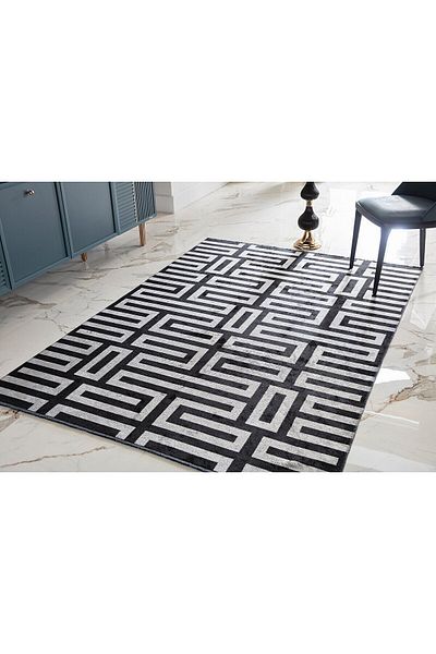 Bellona Carpet Deco Milano 12256 Siyah 100 x 200 cm