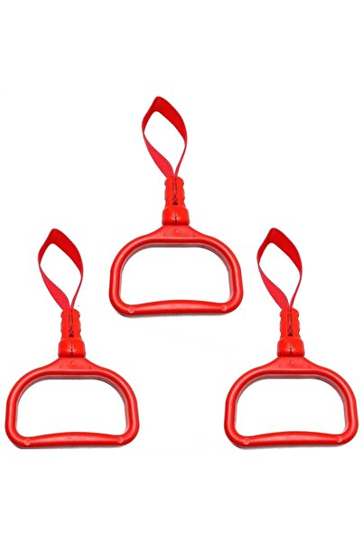 caraks Suport pentru mâner pentru mașină, suport pentru mâner multifuncțional pentru autobuz, roșu, 3 buc.