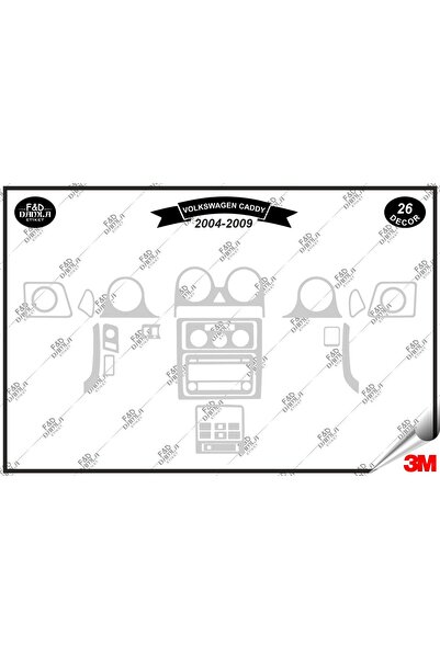 FD Damla Etiket ل 2004-2009 VW Caddy Torpedo وحدة التحكم الصدر مجموعة طلاء ال...